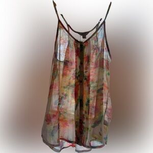 Arizona Jean Company Multicolor Floral Tank Top